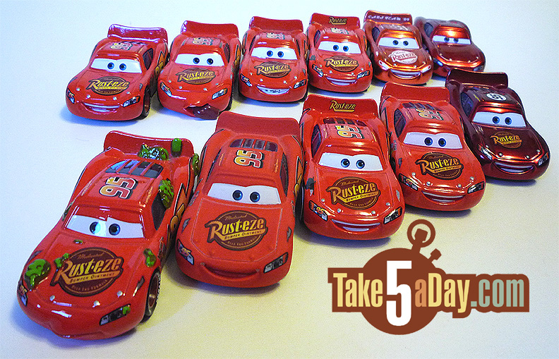 and of course the near mythical 20 Red Ransburg Lightning McQueen