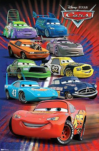 Cars (Racing Group) Movie Poster Print