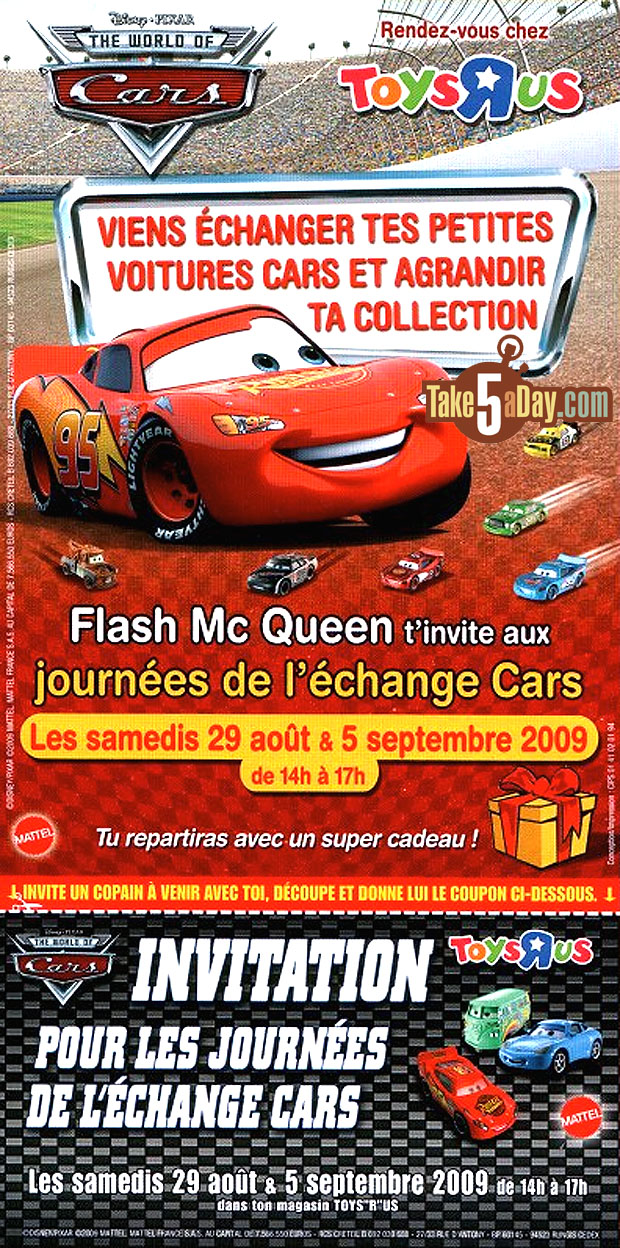 Mattel Disney Pixar Diecast CARS TRU France CARS Day