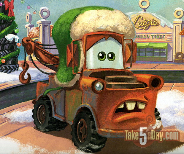 Mater with Winter hat