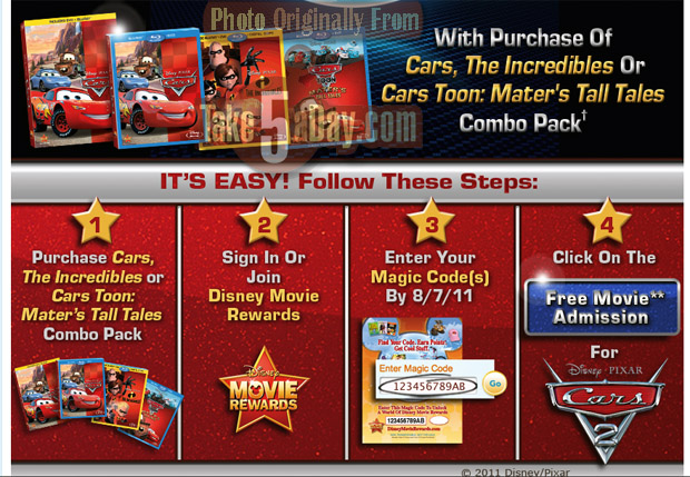 disney pixar cars 2 movie. Disney Movie Rewards is