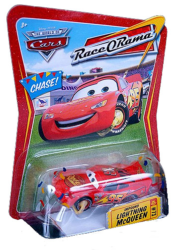 DISNEY PIXAR NIGHT VISION LIGHTNING MCQUEEN CARS RACE O RAMA DIE