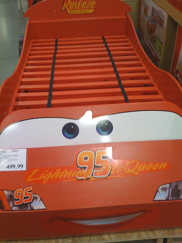 lightning mcqueen bed costco