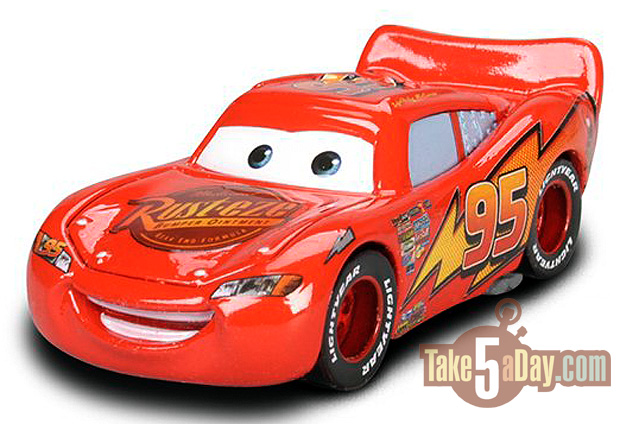 Disney Pixar Cars 1 Lightning McQueen Golden 1:55 Die Cast Model Looes Kids Toys