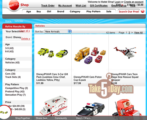 lijn Nageslacht Precies Take Five a Day » Blog Archive » Mattel Disney Pixar Diecast CARS: Mattel  Shop Online LAUNCHES!