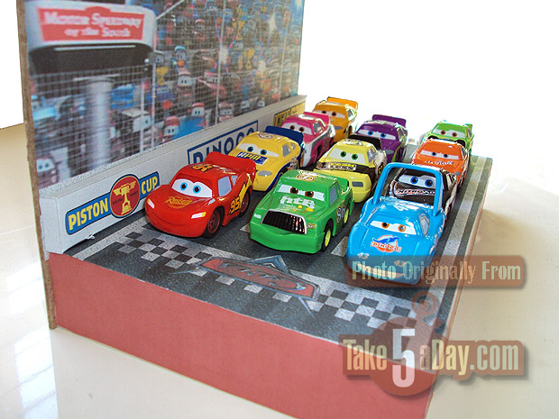 Mattel Disney Pixar Diecast CARS: Mini Speedway of the South Custom ...