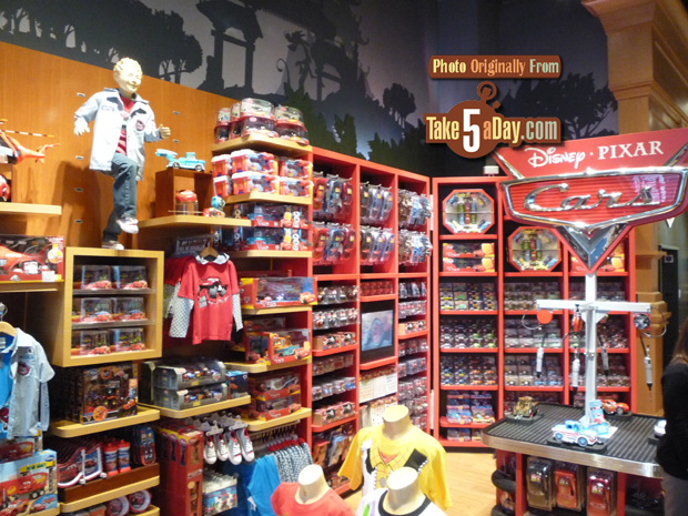 Take Five a Day Blog Archive Disney Stores Re Launch San Francisco Tons O Disney Pixar CARS