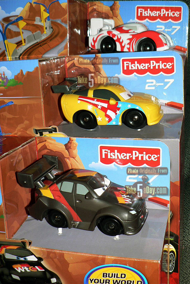 Take Five a Day Blog Archive Mattel Disney Pixar CARS 2 GeoTrax Jeff Gorvette Max Schnell Shu