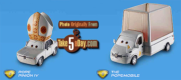 Pope Pinion IV Deluxe Car Disney Pixar Cars 2