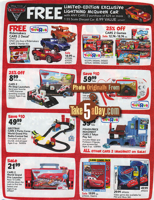 disney cars toys on sale