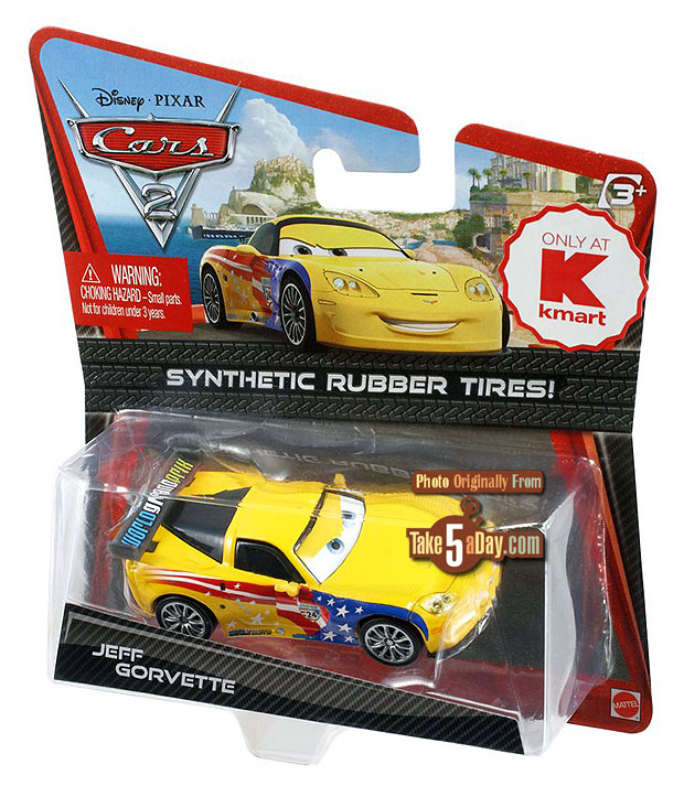 Disney Pixar Cars 2 Jeff Gorvette 5 Mattel Diecast for sale online