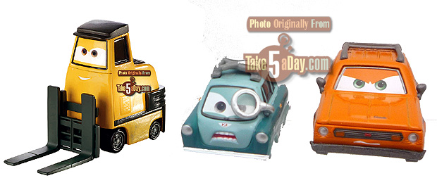 4 Pack Disney Cars 2 Melamine 9" Dinner Plate with Finn Mc Missile and Tow Mater 