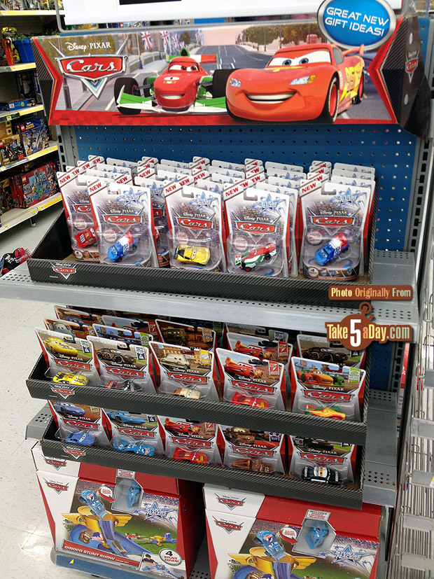 Mattel Disney Pixar CARS 2 Walmart Endcap Update Take