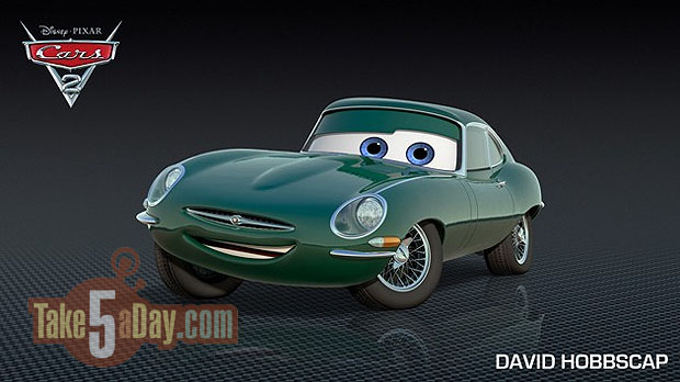 Disney Pixar Cars 2 Disney Store David Hobbscap  W/ display 