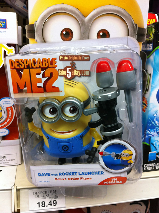 Despicable Me 3 Deluxe Talking Farting Minion Action Figure Dave with Banana