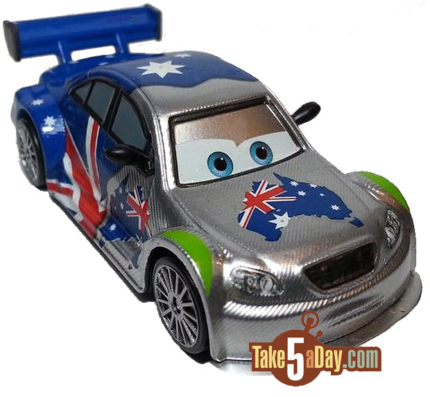 2013 Australia Exclusive Disney Pixar Cars Silver FROSTY WITH METALLIC FINISH 