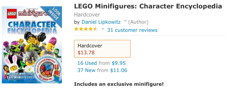 lego minifigure book