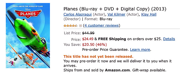 planes DVD