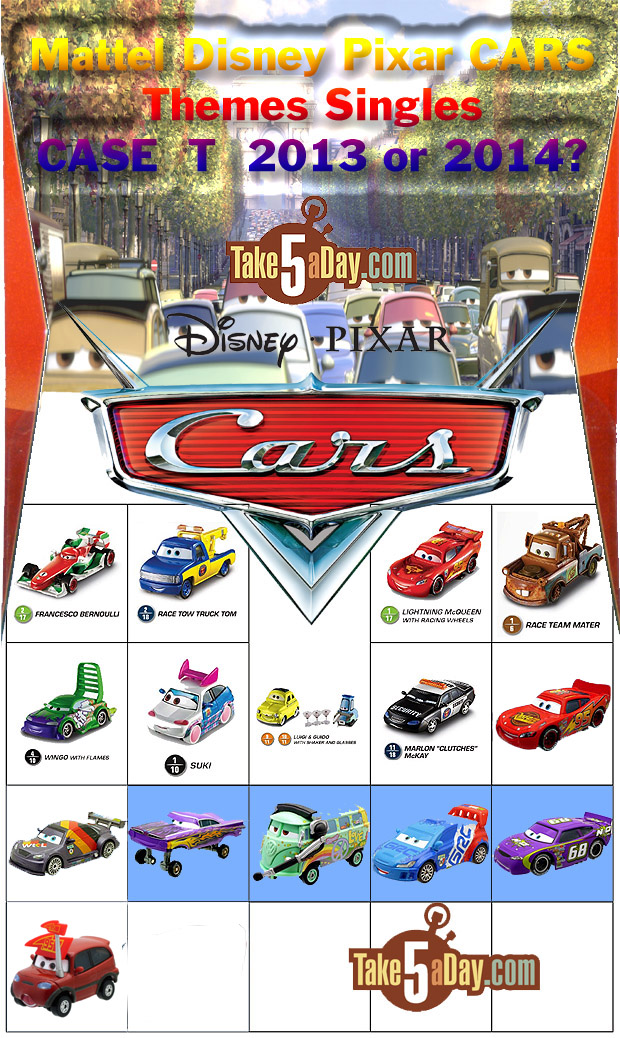 Disney Pixar Cars twin packs McQueen Mater Exclusive Race Chick Hicks Finn 