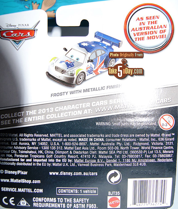 VHTF Details about   DISNEY PIXAR CARS 2013 Mark *FROSTY* Winterbottom WITH METALLIC FINISH NEW 