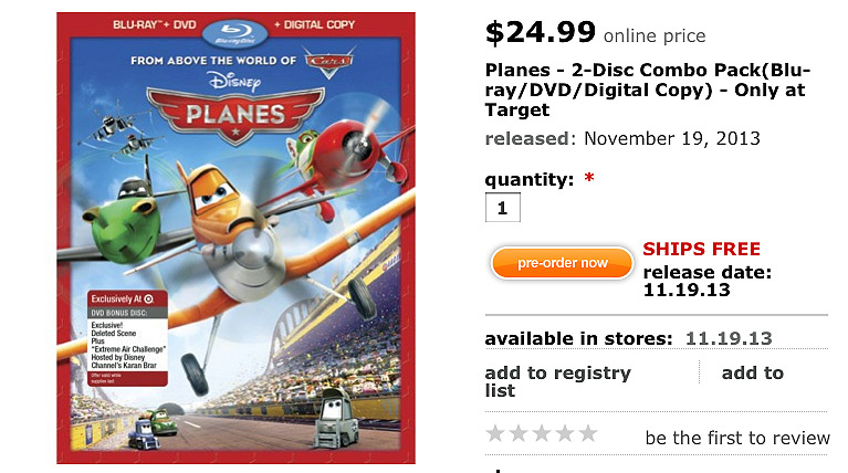 planes DVD