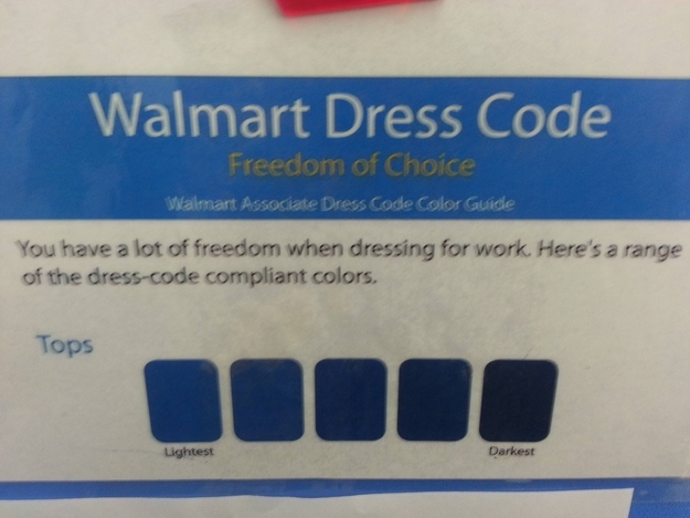 walmart dress code