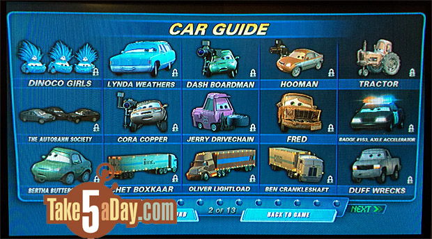 Take Five a Day » Blog Archive » Mattel Disney Pixar CARS: Blu Ray Finder –  2007 to 2015