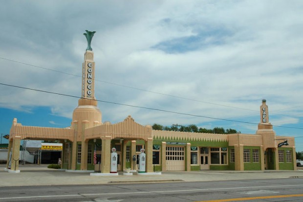 gas station