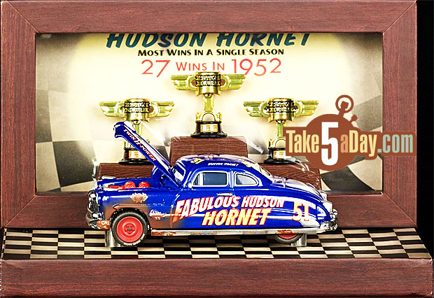 Take Five a Day » Blog Archive » Mattel Disney Pixar CARS: Precision Series  Dirt Track Fabulous Hudson Hornet