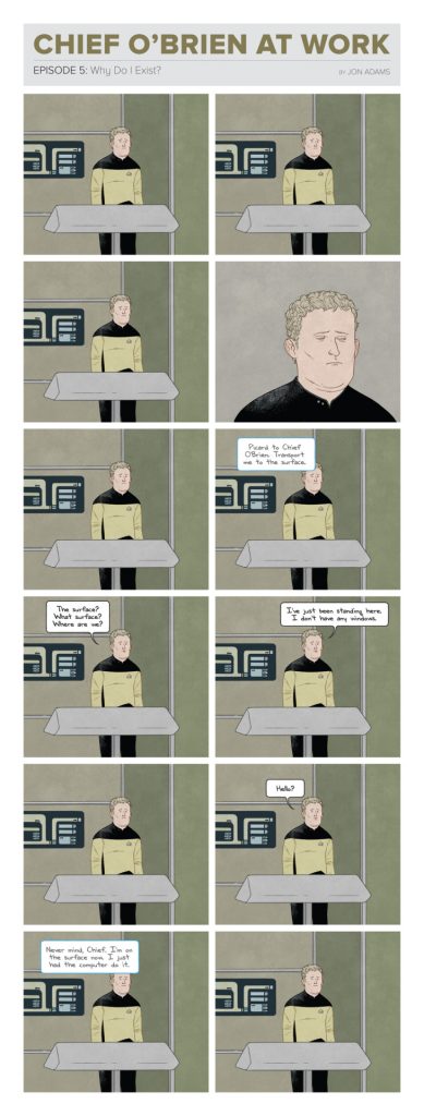 Take Five a Day » Blog Archive » Star Trek: TNG “Chief O’Brien at Work ...