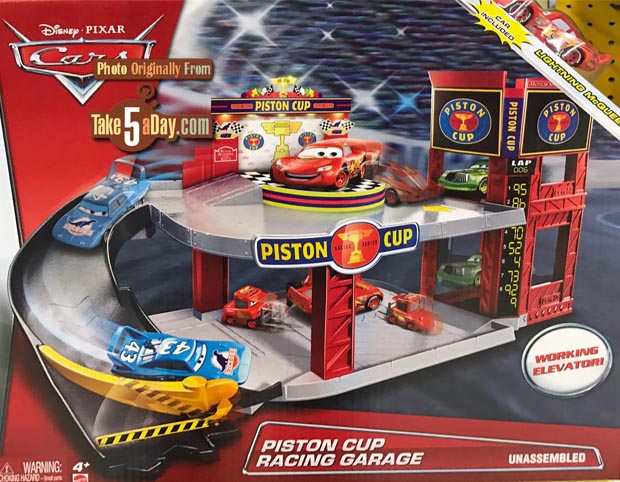 piston cup racing garage