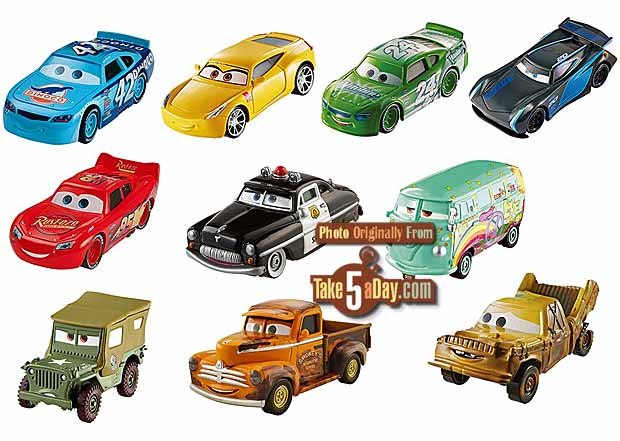 Mattel Disney Pixar Cars Die-Cast Mini Racers 10-Pack