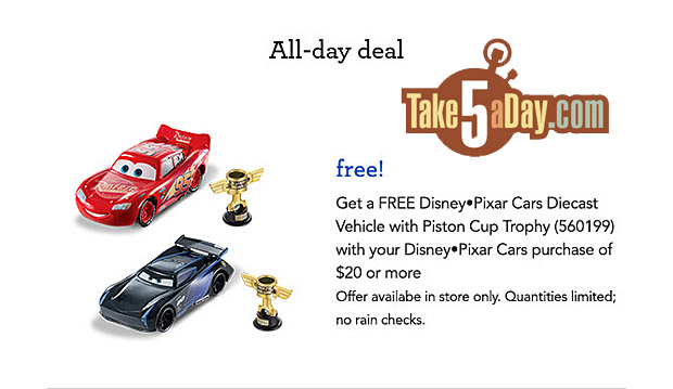 Take Five a Day Blog Archive Mattel Disney Pixar CARS 3 Toys