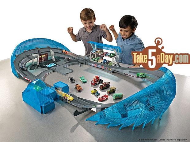 Disney pixar cars 3 ultimate florida speedway track set with lightning mcqueen toy car 2025