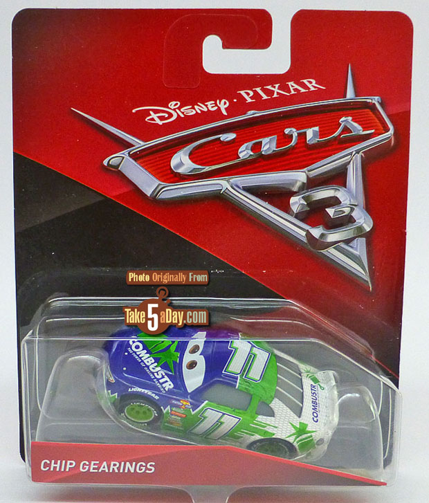 NEW DISNEY PIXAR CARS 3 CHIP GEARINGS COMBUSTR NEW FOR 2017 DIECAST VEHICLE 