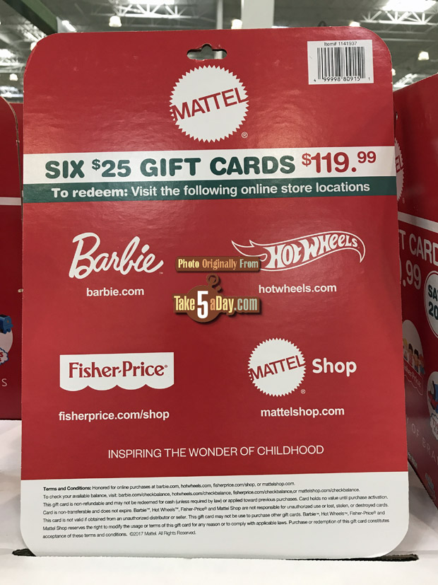 barbie gift card