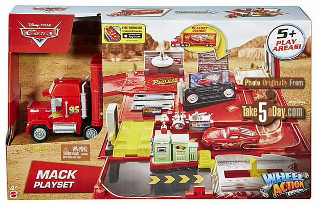 mack truck hauler with 15 diecast cars