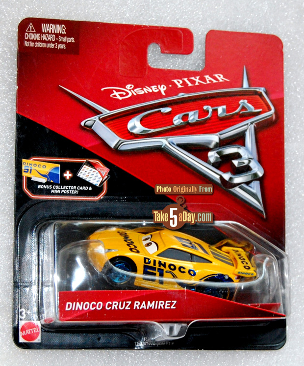 Disney Pixar Cars Rust-Eze Cruz Ramirez with bonus card and poster New 