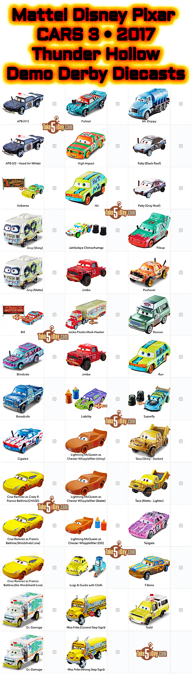 disney thunder hollow cars