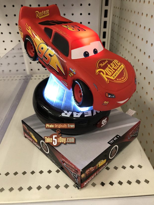 Take Five a Day Blog Archive Disney Pixar CARS Lightning McQueen Night Light