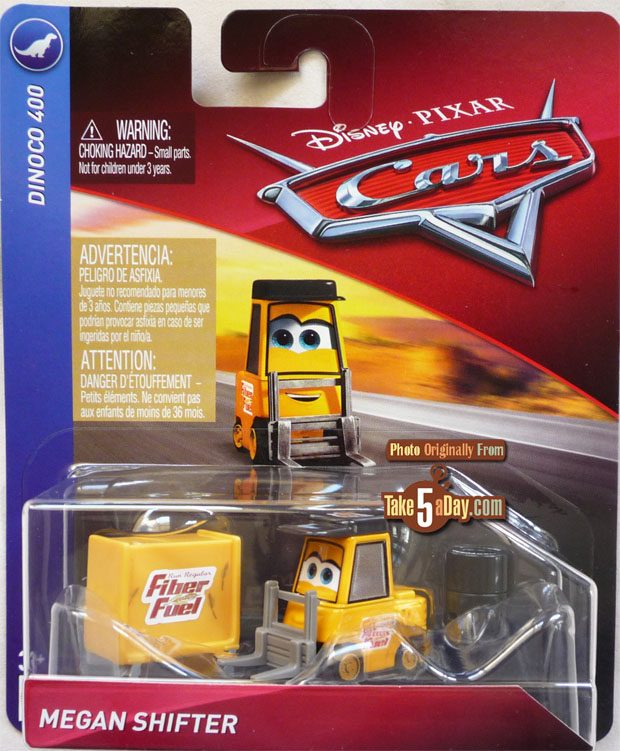 Disney Pixar Cars Mattel Diecast 1:55 Fiber Fuel Launcher Megan Shifter Pitty 