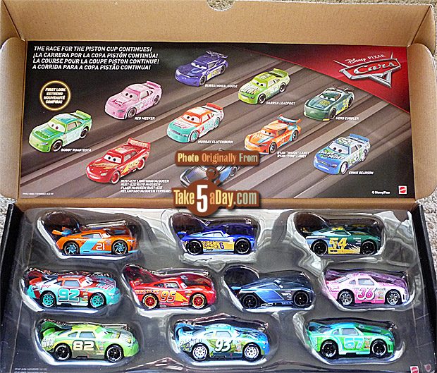 cars 3 diecast 10 pack
