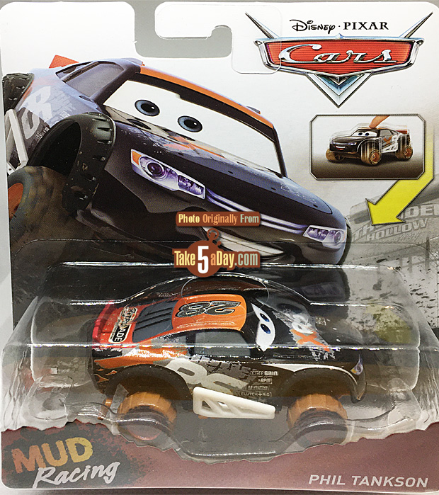 Take Five a Day Blog Archive Mattel Disney Pixar CARS XRS Mud Racer Nitroade Phil Tankson