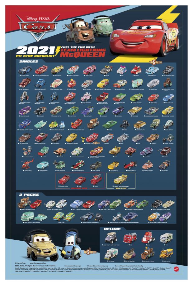 Disney Pixar Cars 2021 Robert Jamjones Cotter Pin Band for sale online 